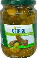 Огірки Домашні продукти мариновані 680г