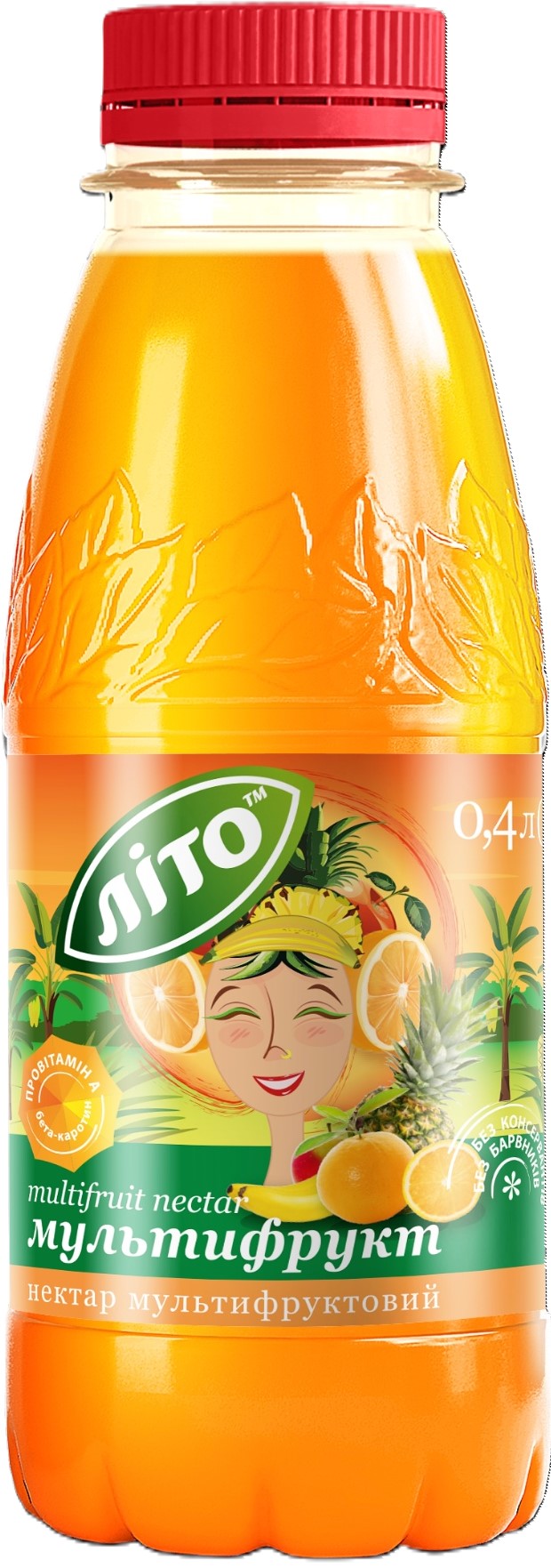 Нектар Літо Мультифруктовий 0,4л ПЕТ