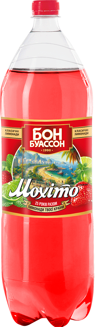 Напій Бон Буассон Мохіто полуничний 2л ПЕТ
