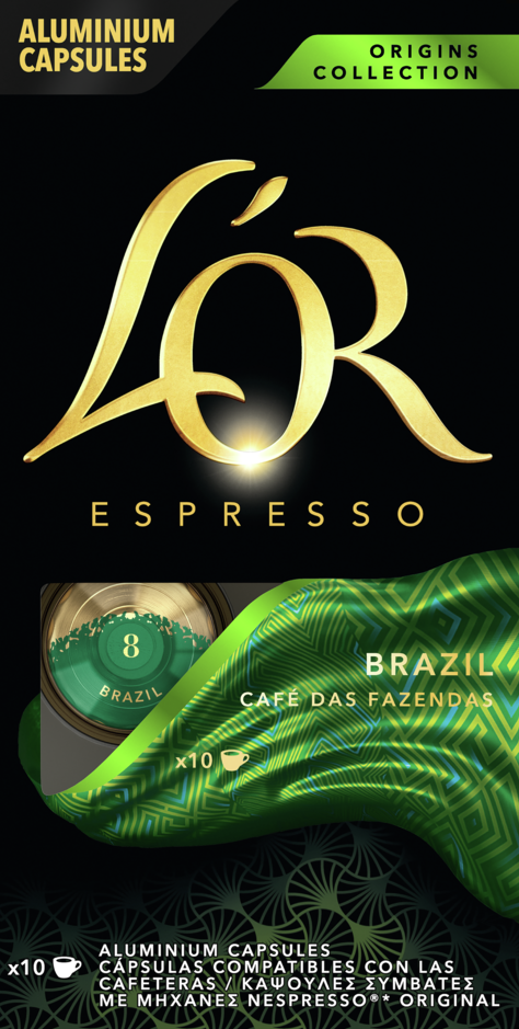 Кава L_OR Espresso Brazil капсульна 10 шт