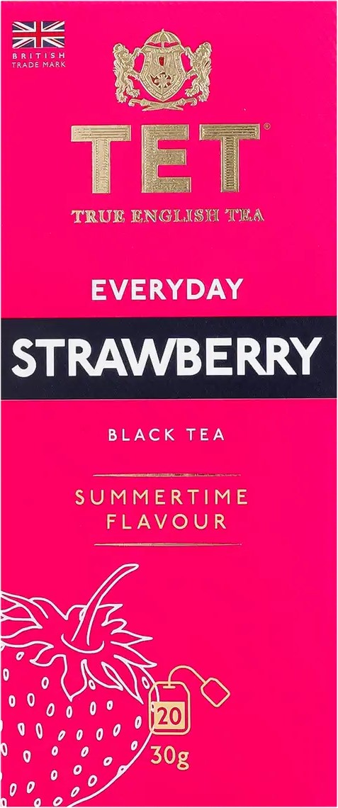 Чай ТЕТ Everyday Strawberry чорн 20 ф/п
