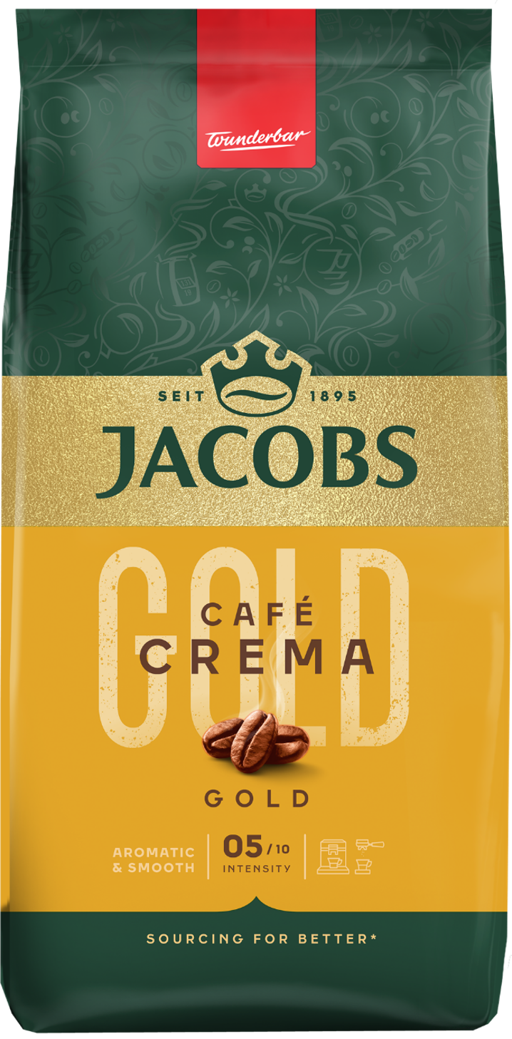 Кава Jacobs Cafe Crema в зернах 500 г