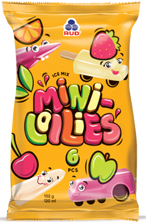 Морозиво Рудь лід мікс Mini-lollies 6х17г/102г