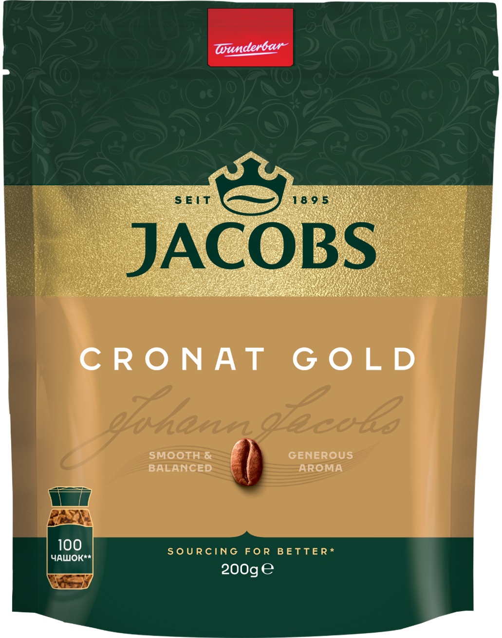 Кава Jacobs Cronat Gold розчинна 200 г м/у