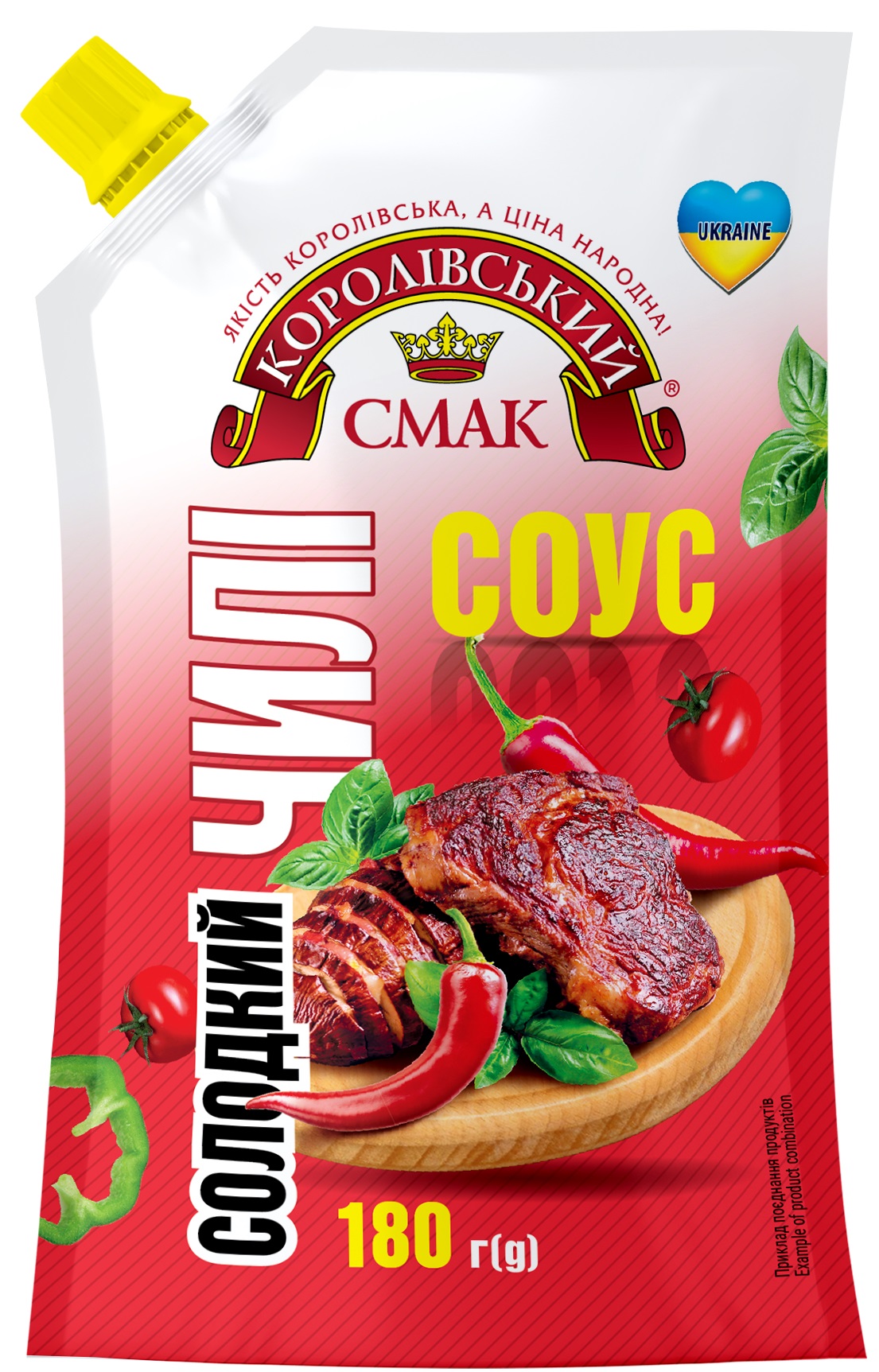 Соус Королівський Смак Солодкий Чилі 180г