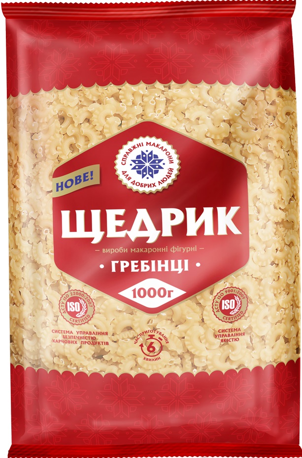 Мак.вироби Щедрик Гребінці 1кг