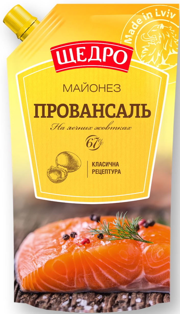 Майонез Щедро Провансаль 67% 500г дпак