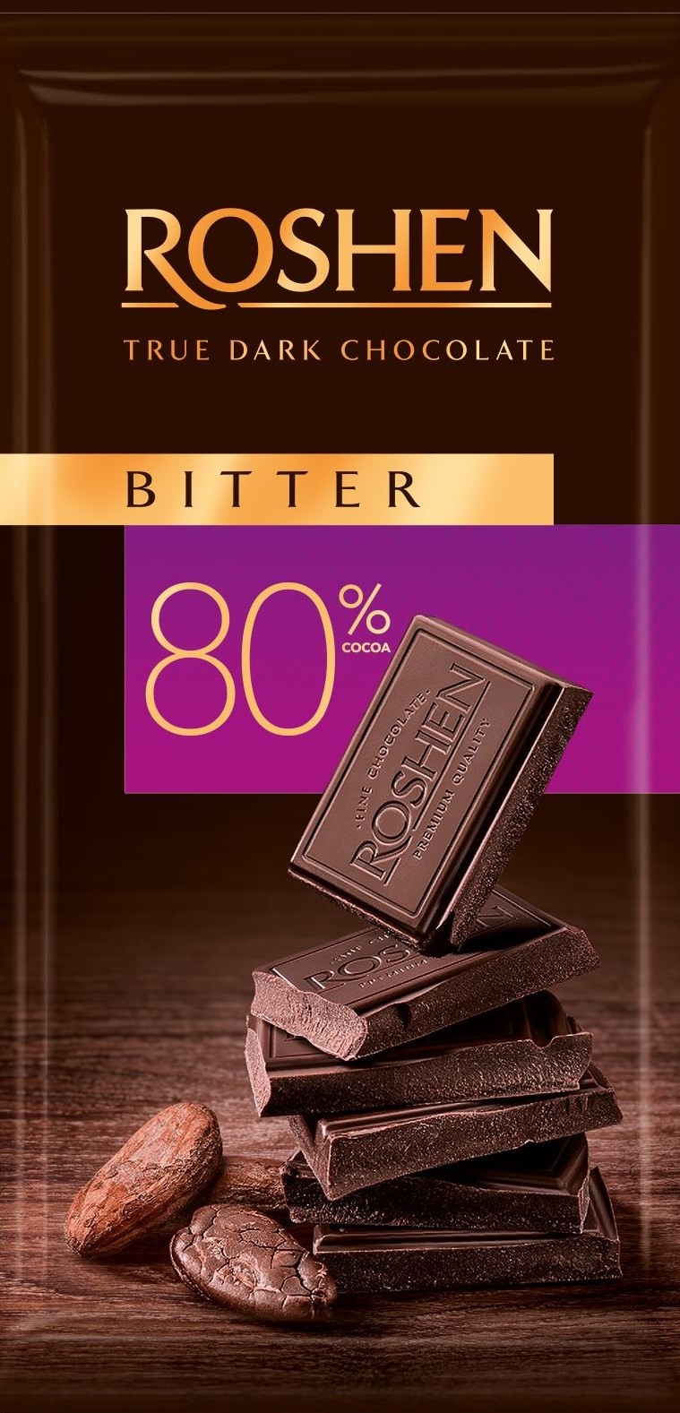 Шоколад Roshen Bitter 80% 85г