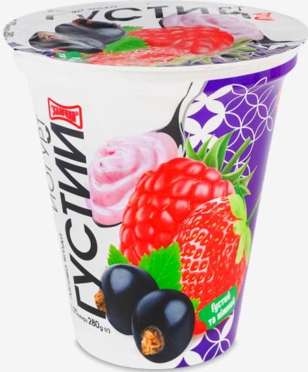 Йогурт Злагода Лісова ягода 2,2% 230г ст