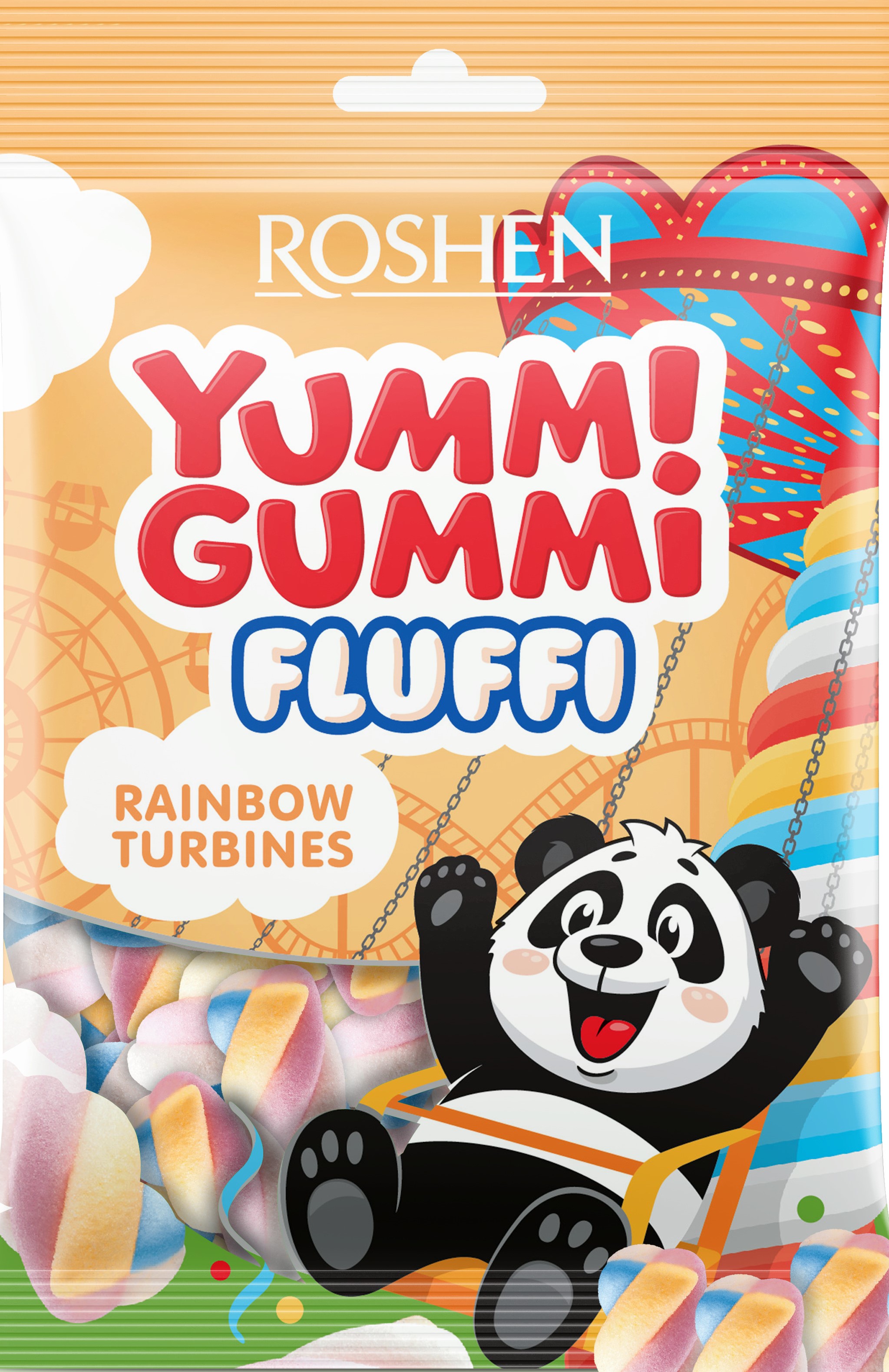 Маршмеллоу Roshen Yummi Gummi Rainbow Turbines 65г
