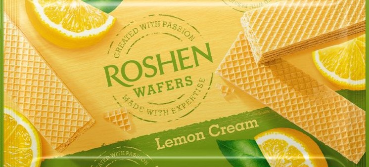 Вафлі Roshen Wafers лимон 216г