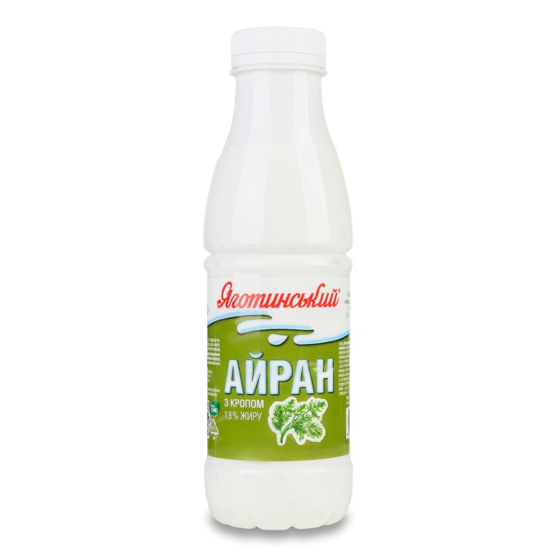 Айран Яготинський з кропом 1,8% 450г ПЕТ