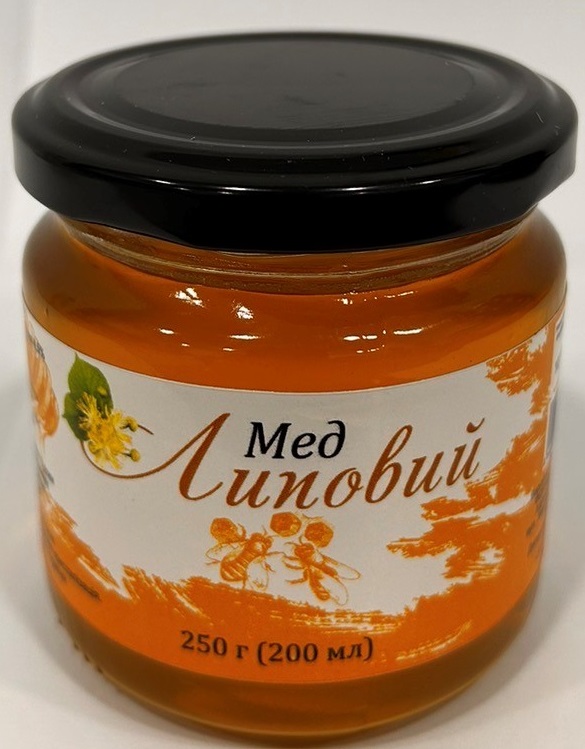 Мед липовий 250г