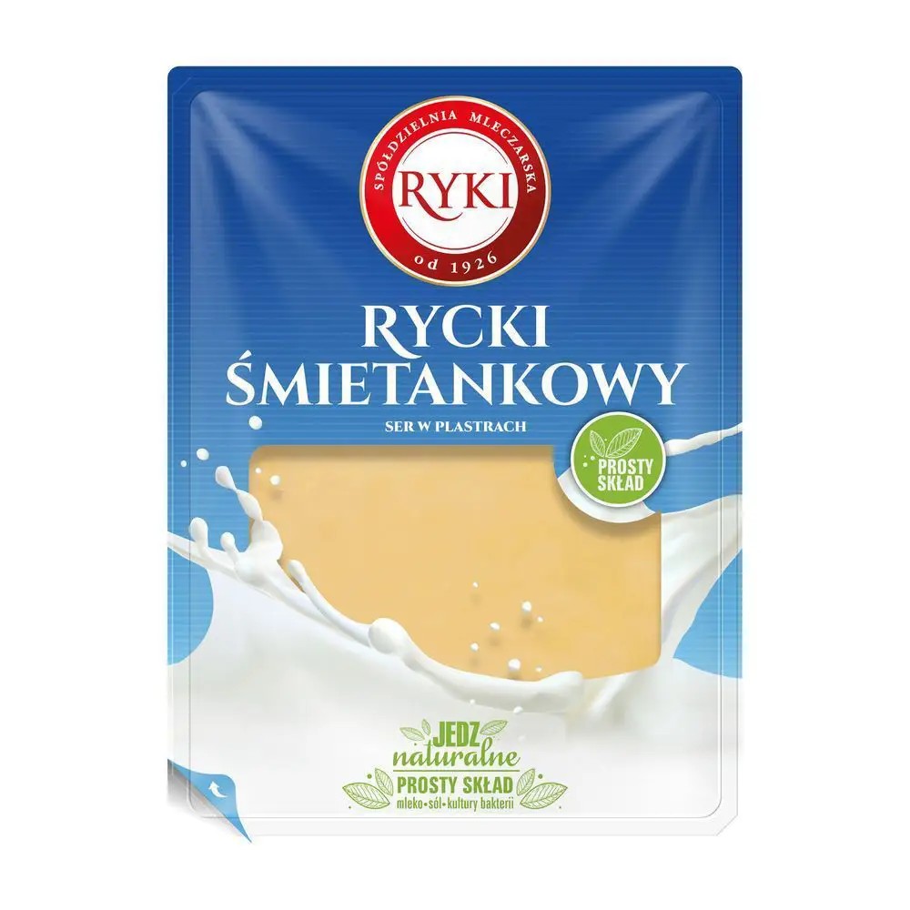 Сир Ryki Сметанковий 50% 135г слайс