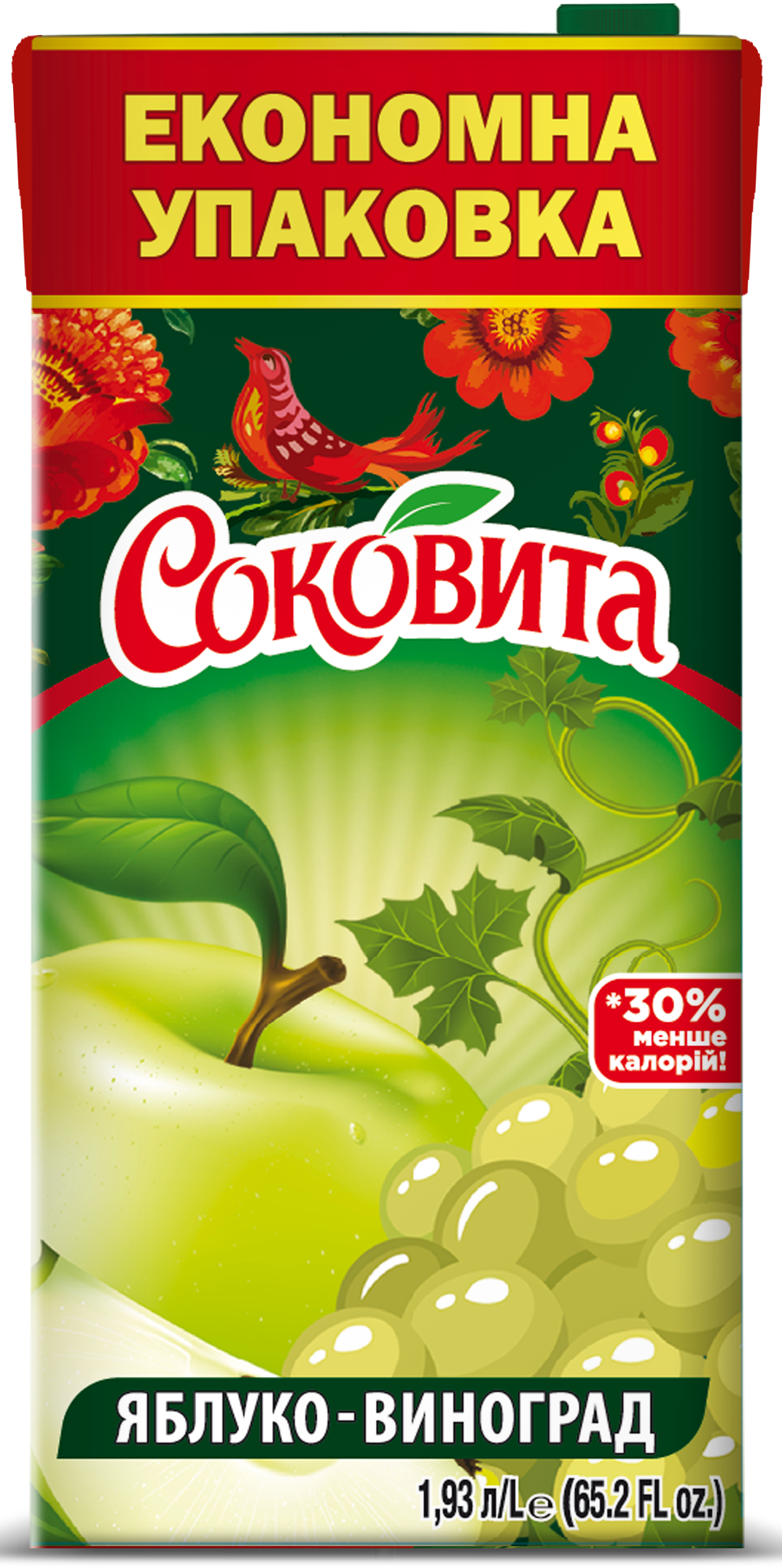 Напій Соковита Яблуко-виноград соковміс 1,93л ТПАК
