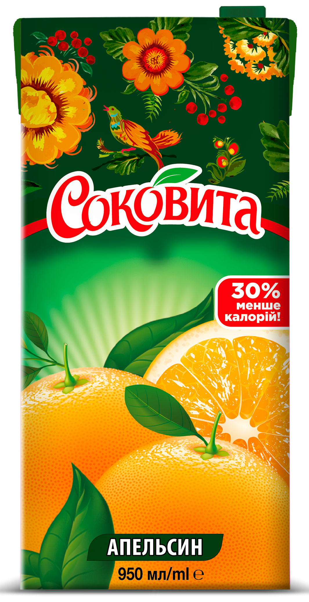 Напій Соковита Апельсин соковмісн 0,95л ТПАК