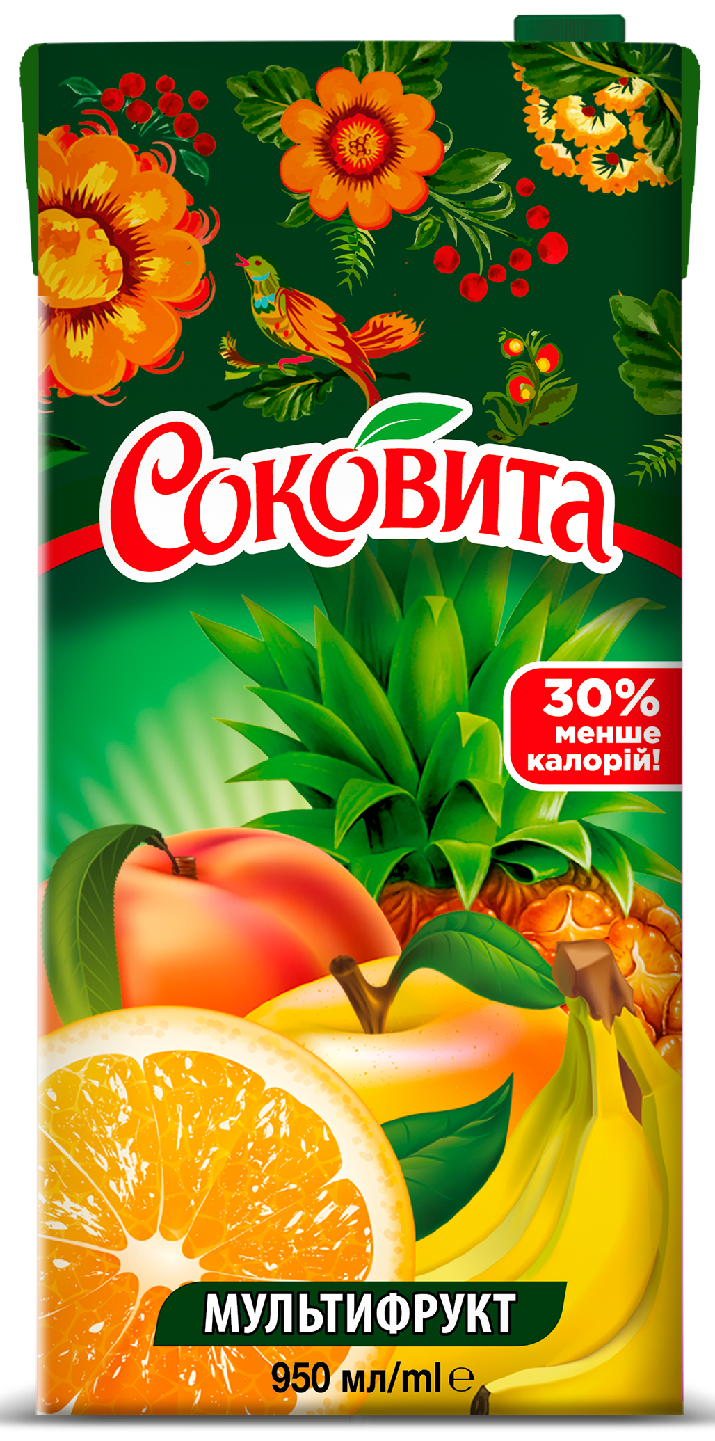 Напій Соковита Мультифрукт соковмісн 0,95л ТПАК