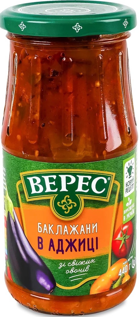 Баклажани Верес в Аджиці 440г с/б