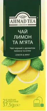 Чай Ahmad Tea Лимон та М_ята 25 ф/п