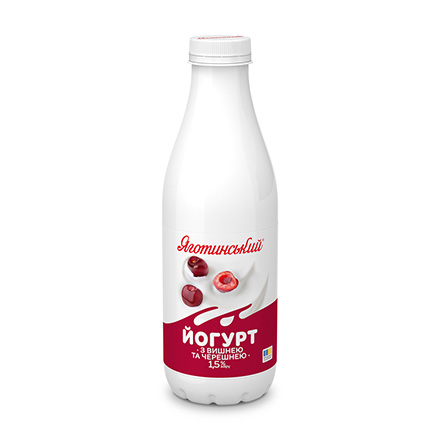 Йогурт Яготинський Вишня-черешня 1,5% 750г ПЕТ