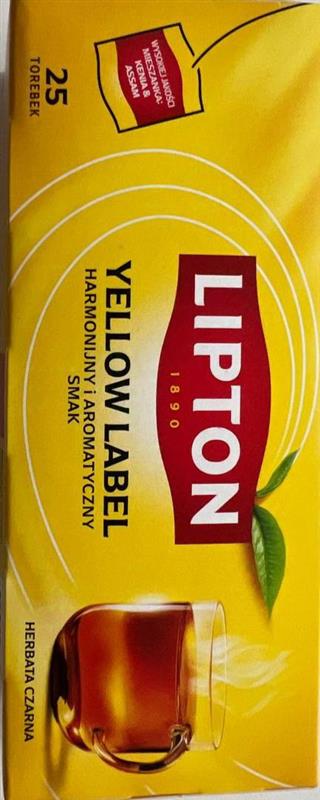 Чай Lipton Yellow Label чорний 25 ф/п