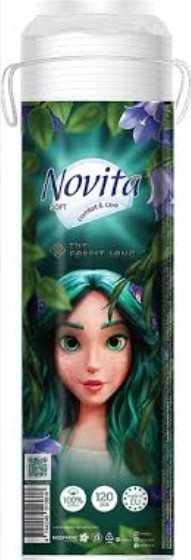 Диски NOVITA ватні 120шт