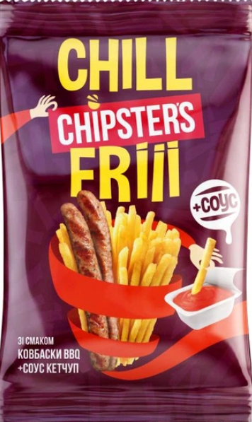 Соломка Chipster_s Ковбаски барбекю з кетчупом 70г