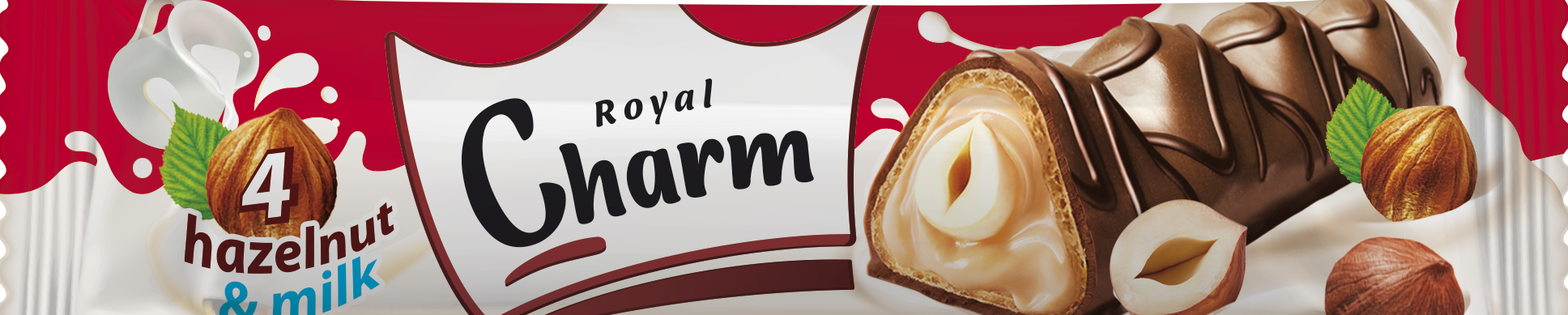 Батончик АВК Royal Charm hazelnut&milk 25г