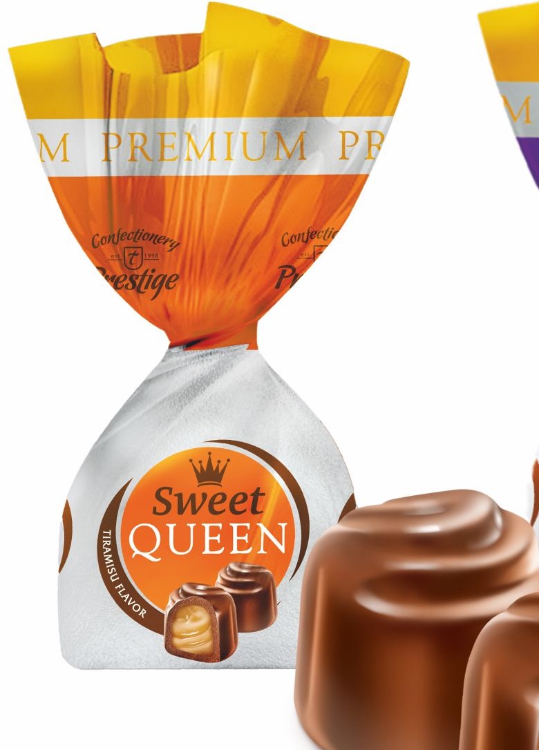 Цукерки ТПрестиж Sweet Queen тірамісу-шоколад ваг