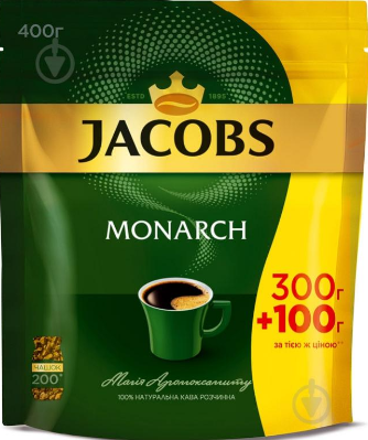 Кава Jacobs Monarch розчинна 400г м/у