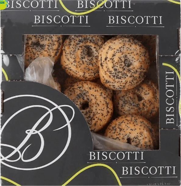 Печиво Biscotti Маргаритка з маком 280г