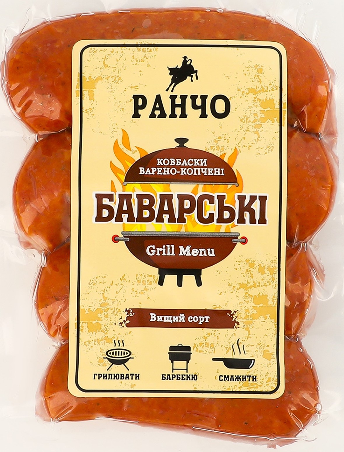 Ковбаски Ранчо Баварські В/К В/Г 96% фас