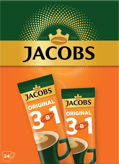 Кава Jacobs 3в1 Original розч. стік
