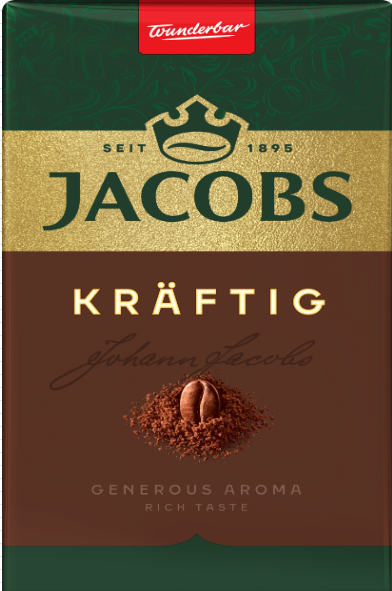 Кава Jacobs Kraftig мелена 225г м/у