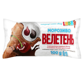 Морозиво Laska Велетень шоколад/вишня ваф.ст.100г