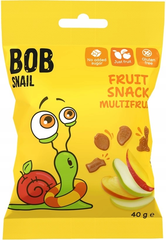 Снек Bob Snail Мультифруктовий 40г