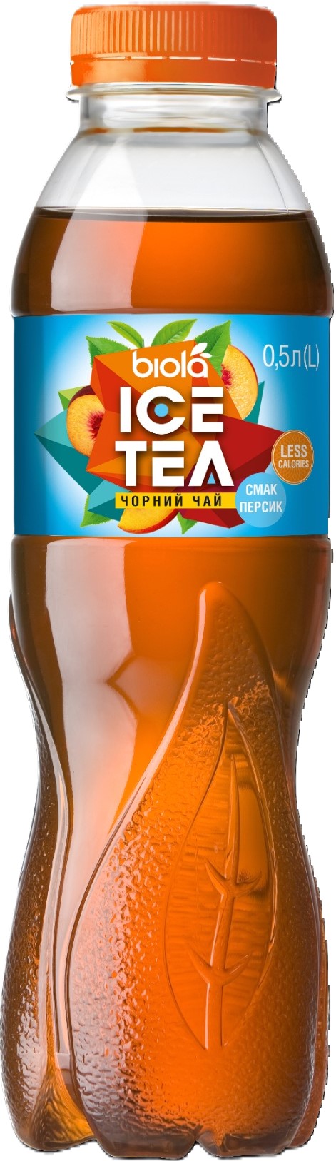 Напій Біола Хол.чорн.чай зі смак.персик 0,5 ПЕТ