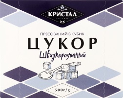 Цукор Кристал швидкорозч.пресованний 500г