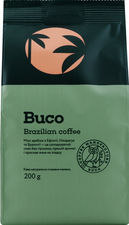 Кава Buco Рецепт Бразилії мелена 200г м/у