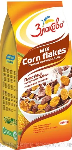 Пластівці Золоте Зерно кукурудз.глазур+какао 300г