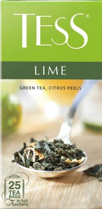 Чай Tess Lime зелений 25 ф/п