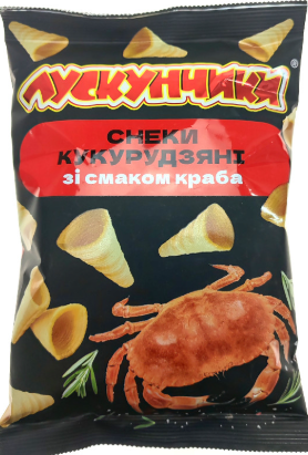 Снеки Лускунчик краб кукурудзяні 130г