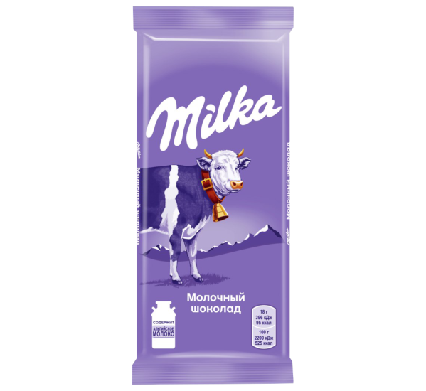 Шоколад Milka молочний 90г