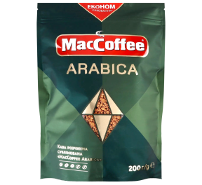 Кава MacCoffee Arabika розчинна 200 г м/у