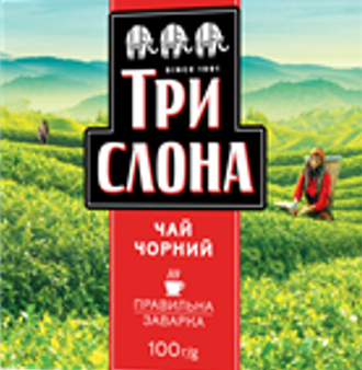 Чай Три Слона Чорний листовий 100г
