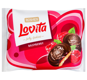 Печиво Roshen Lovita зі смаком малини 420г