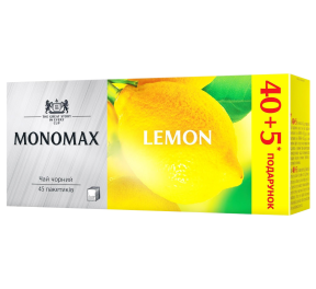 Чай Monomax Lemon з аром.лимону чорн. 40+5 ф/п