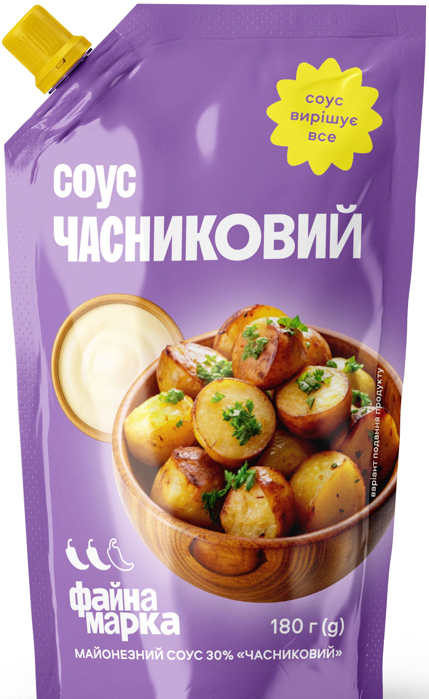 Соус Файна Марка До Картоплі Часниковий 30% 180г дпак
