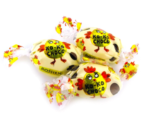 Цукерки Roshen Ko-Ko Choco white ваг