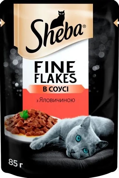 Корм Sheba Яловичина в соусі для котів 85г